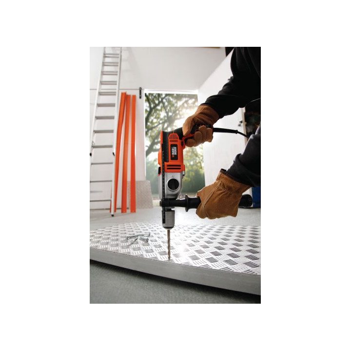 BLACK+DECKER KR1102K-QS 1100W 13mm BLACK+DECKER Martello trapano - immagine 4