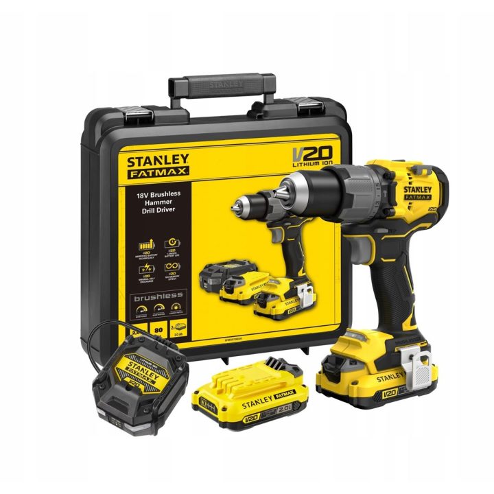 STANLEY SFMCD725D2K-QW 18V Trapano/avvitatore senza fili SFMCD725D2K STANLEY - immagine 1