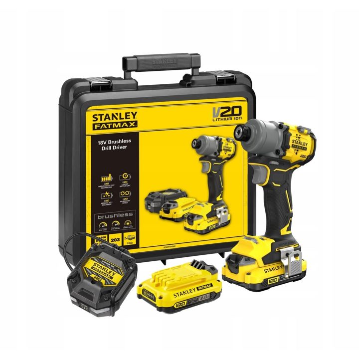 STANLEY SFMCF830D2K-QW 2×2.0Ah SFMCF830D2K STANLEY Avvitatore ad urto - immagine 1
