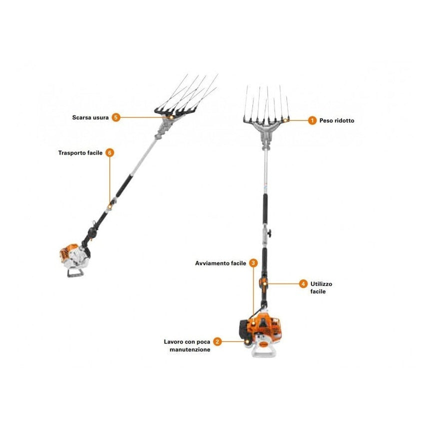 STIHL Abbacchiatore a Motore SP 92 Tc-e con Asta Divisibile