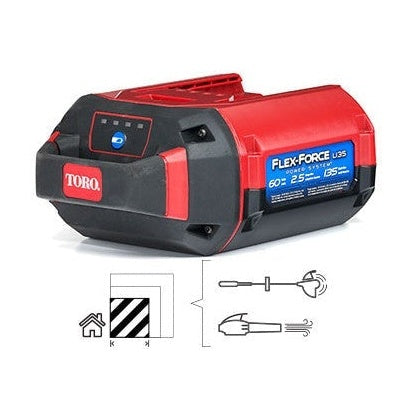 Batteria Litio TORO 81825 60V 2,5 Ah L135
