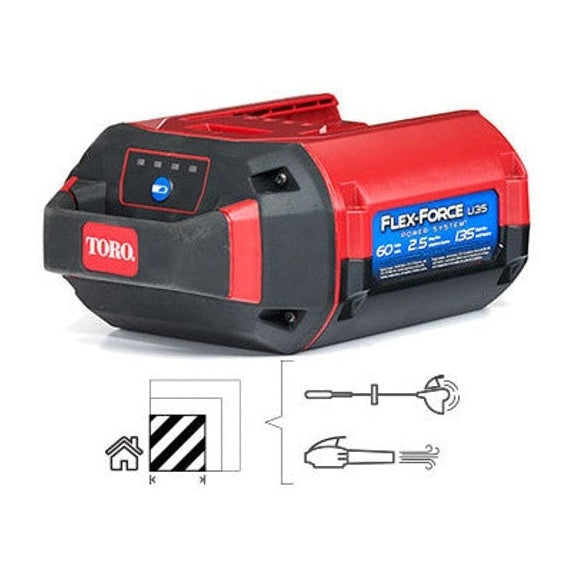 Batteria Litio Toro 81825 60V 2,5 Ah L135