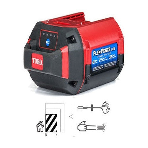 Batteria Litio Toro 81825 60V 2,5 Ah L135