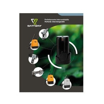 Volpi Batteria per Forbice e Potatori 14,4 Volt - 2,5 Ah