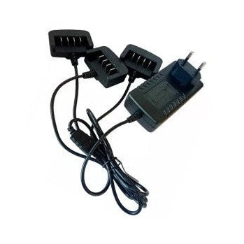 Caricabatterie Volpi a 3 Vie per Batteria a Litio 21,6 Volt