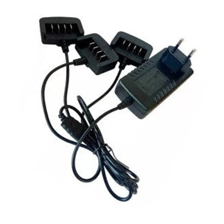 Volpi Caricabatterie a 3 Vie per Batteria a Litio 21,6 Volt