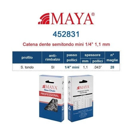 Catena MAYA per Potatori TECNOK A1758E - A1758EO con Lama 10 cm
