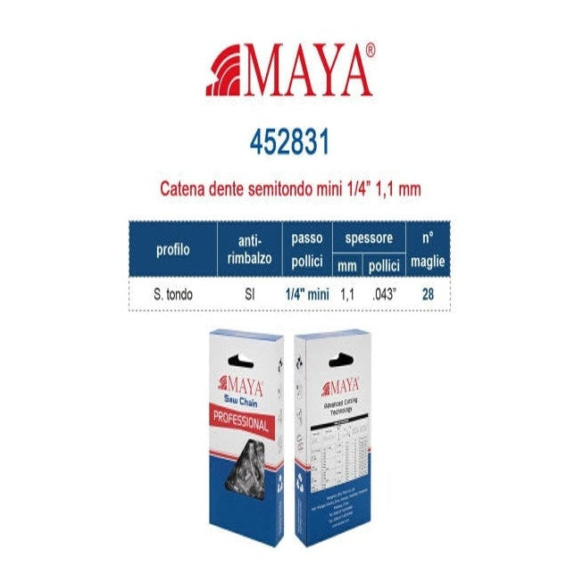 Catena Maya per Potatori Tecnok A1758E - A1758EO con Lama 10 cm