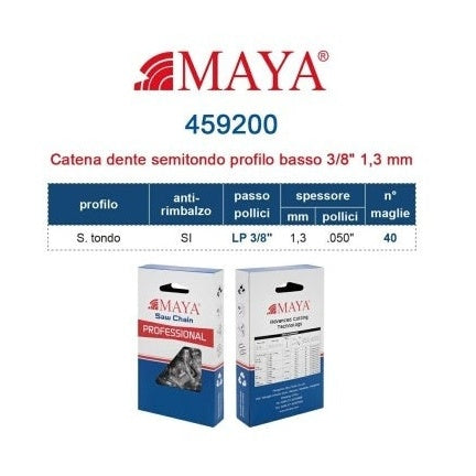Catena Motosega Maya 40 Maglie 3/8P 1,3 mm