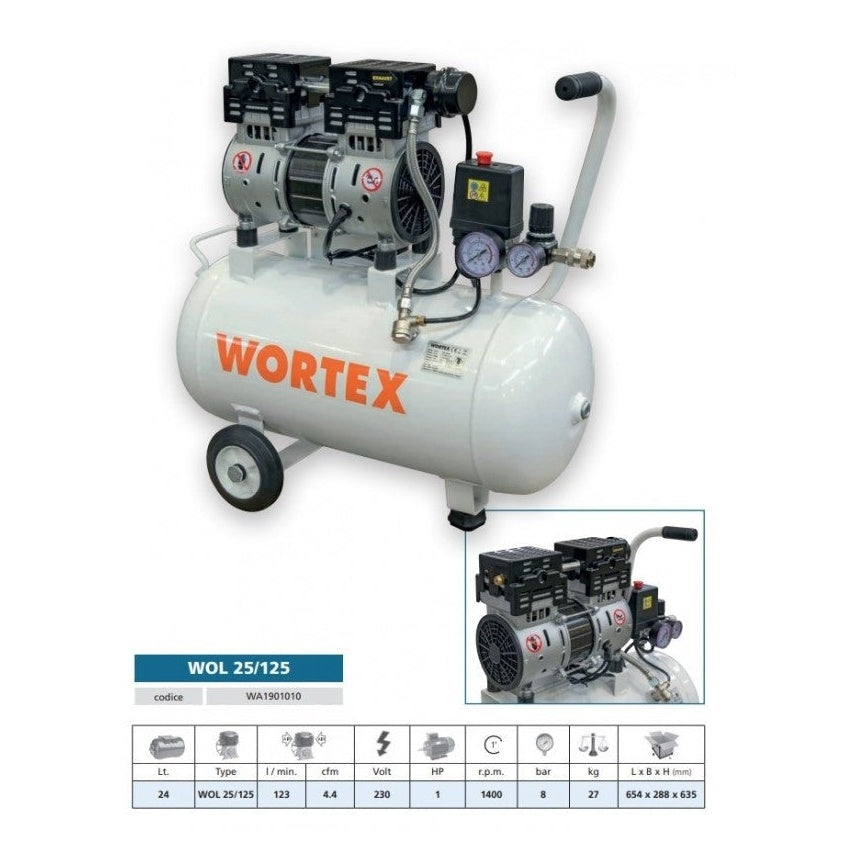 Compressore Silenziato Wortex WOL 25/125