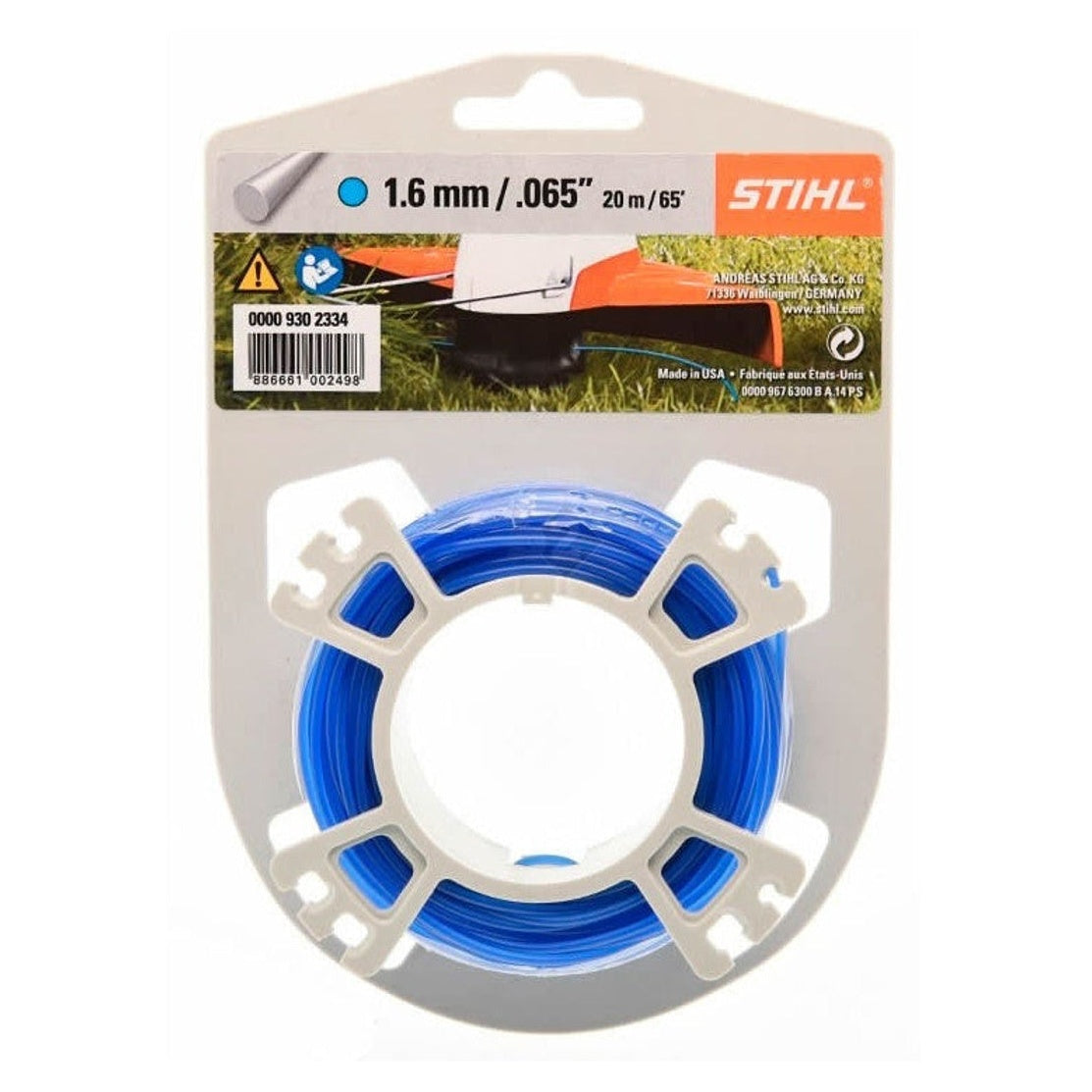 STIHL Filo Per Decespugliatore 1,6 mm in Rotolo da 19 MT