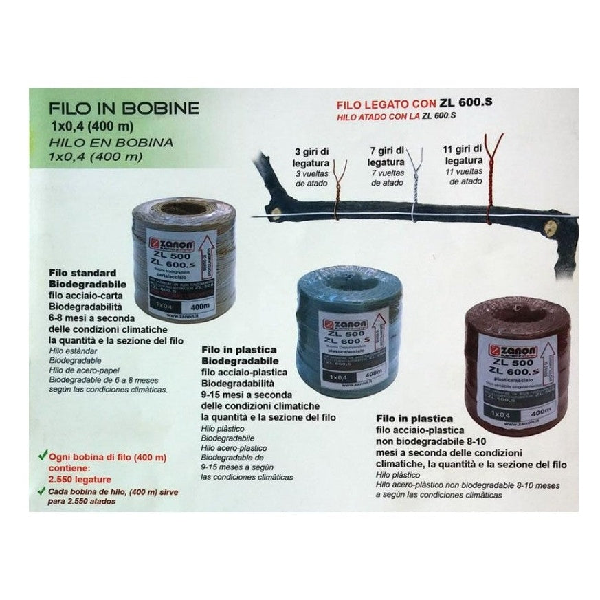 Zanon Filo per Legatrice ZL 600 - ZL 640 Colore Marrone