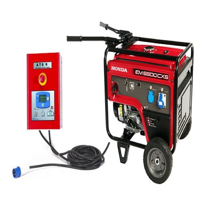 Honda EM 5000 CXS Backup Power Generator with ATS Automatic Start Panel