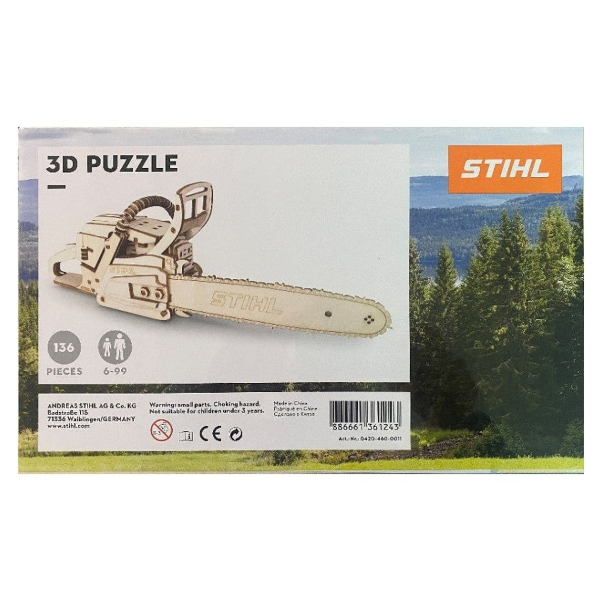 STIHL Puzzle 3D Motosega Giocattolo MS 500 i