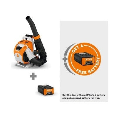 Soffiatore a Batteria STIHL BRA 500 per Uso Professionale