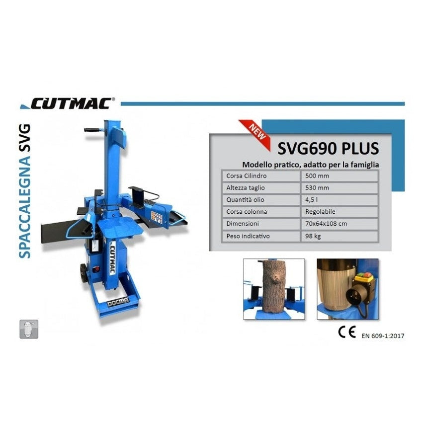 Spaccalegna Elettrico Docma Cutmac SVG 690 PLUS