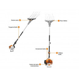 Abbacchiatore STIHL a Motore SP 92 TC-E con Asta Divisibile