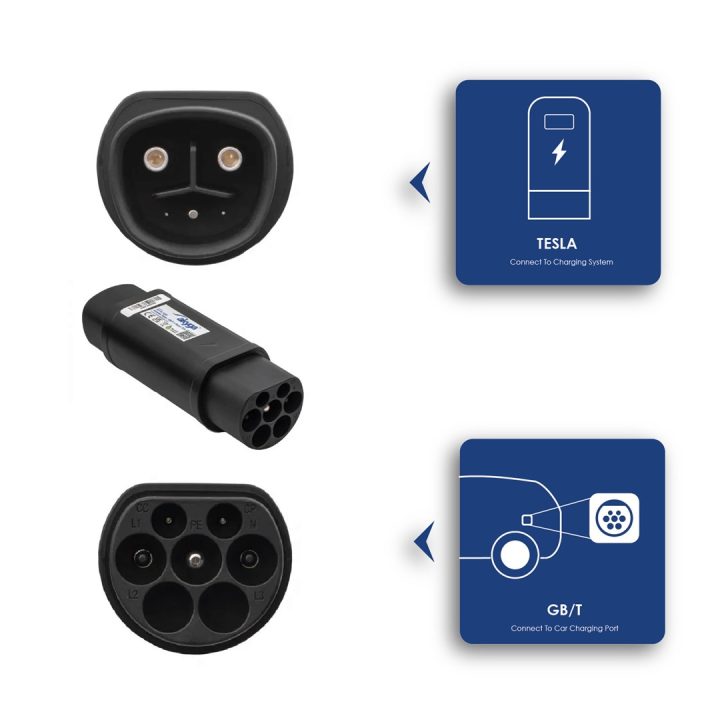 Akyga AK-SC-E22 Adattatore cavo di ricarica [1x Tesla Buchse - 1x GB/T (20234.2-2015) Stecker] 1 0 m
