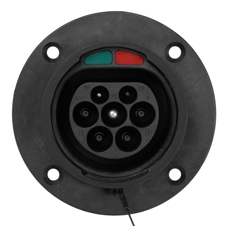 Akyga AK-SC-E26 eMobility Ladesteckdose 32 A 3phasig Type 2 No 3 0 m