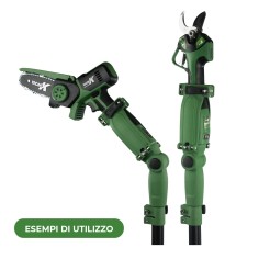 Asta TECNOK di Prolunga per Forbici e Potatori a Batteria