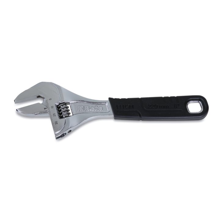 Beta 111CM 220 Chiave regolabile a rullino cromata, modello corto con apertura maggiorata 001110722