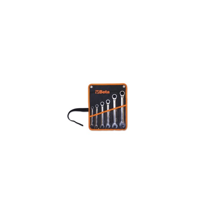 Beta 141/B6 Serie di 6 chiavi combinate a cricchetto diritte (art. 141) in busta 001410066