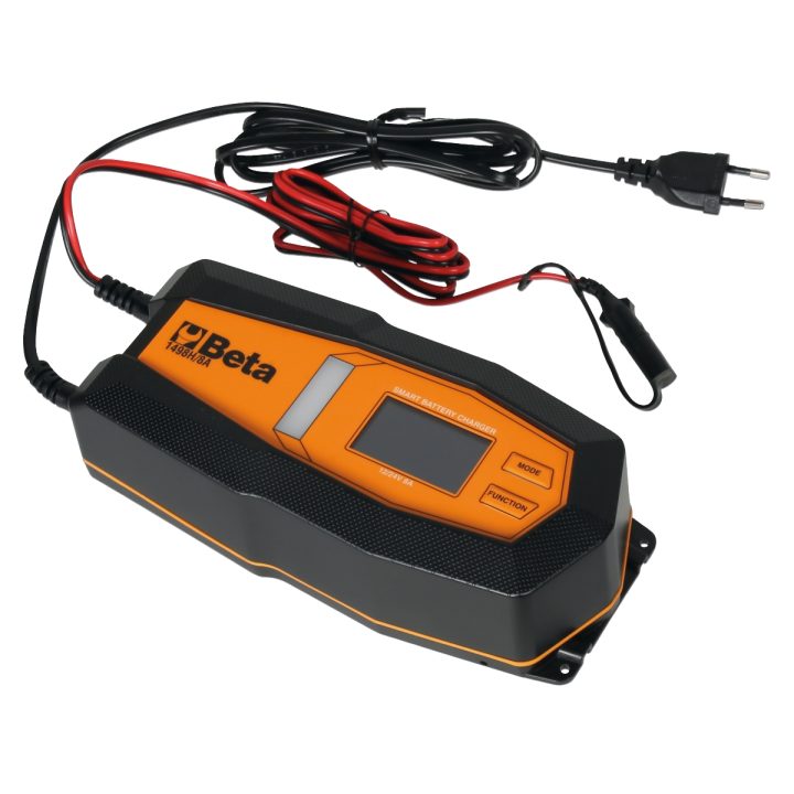 BETA UTENSILI Beta 1498H/8A Caricabatterie elettronico 12-24V multifunzione 014980208 - immagine 1