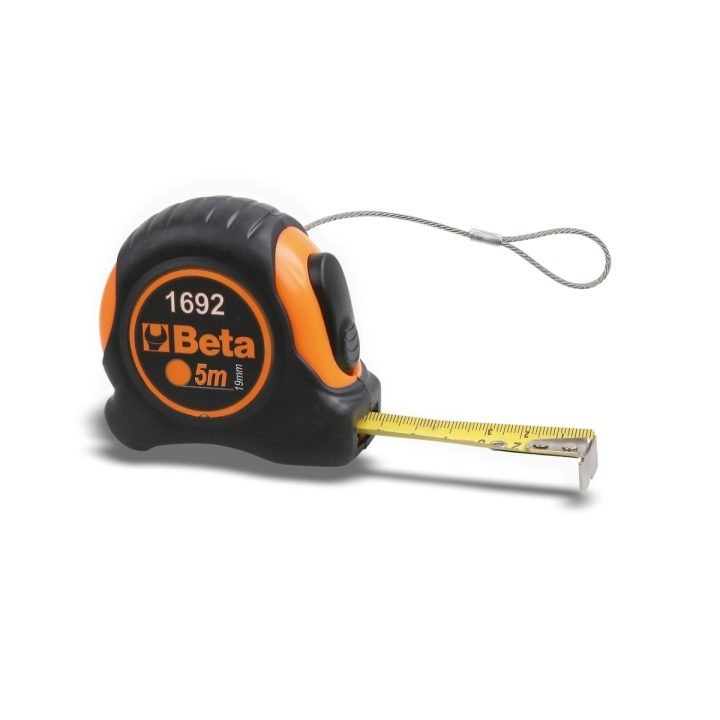 Beta 1692HS/3 Flessometri cassa bimateriale in ABS antiurto nastro in acciaio classe di precisione II H-SAFE 016924053