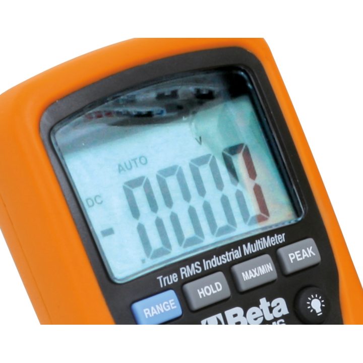 BETA UTENSILI 017600020 Beta 1760/RMS Multimetro digitale industriale preciso e robusto in un guscio costampato di 6 mm, con gomma esterna antiscivolo - immagine 2