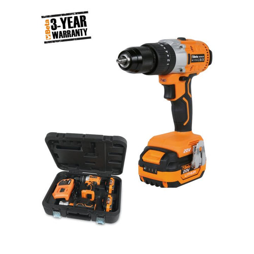 BETA UTENSILI Beta 1972/K20V-13BMC80 Kit trapano avvitatore a percussione 20V BRUSHLESS 019720020 - immagine 1