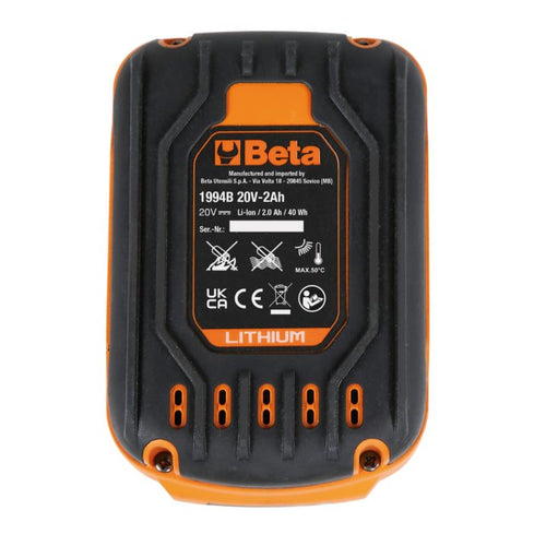 BETA UTENSILI Beta 1994B 20V-2AH Batteria agli ioni di litio da 2 Ah per utensili 20V 019940022 - immagine 2