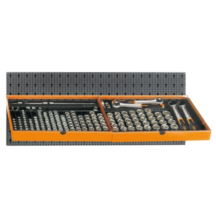 Beta 6600 M/125 Assortimento 133 utensili, con ganci senza pannello 066000125