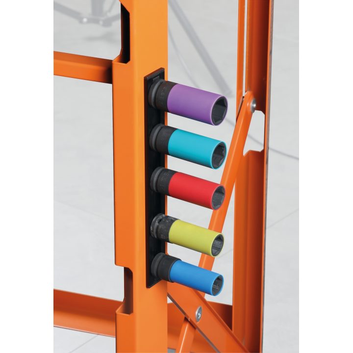 5 chiavi a bussola Macchina per dadi ruote con inserti polimerici colorati con attacco da 1/2", su guida ma Beta 720LC/PM5