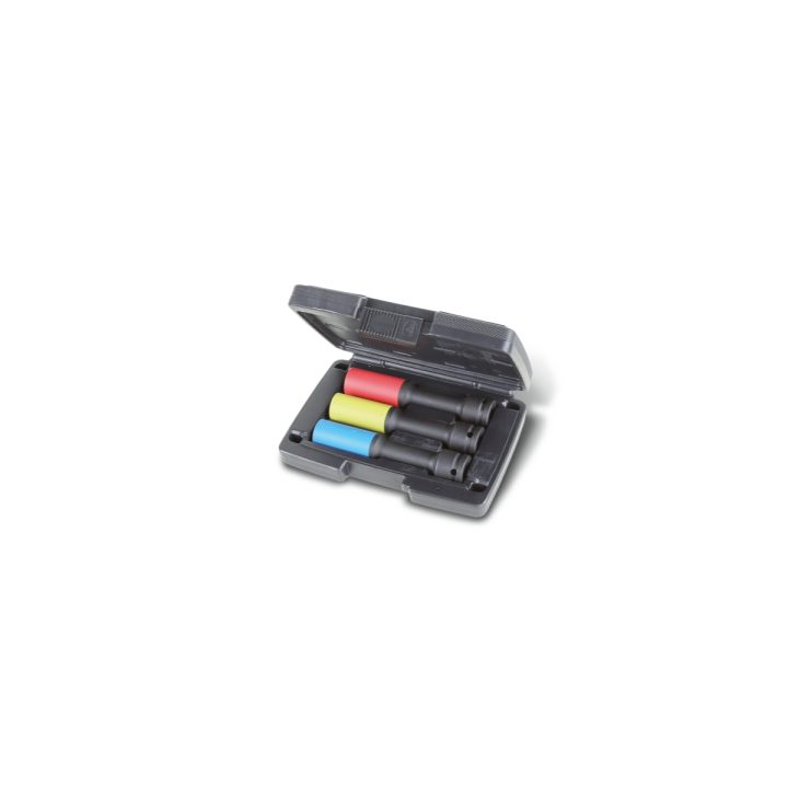 Set di chiavi a bussola Macchina lunghe colorate con inserti polimerici per dadi ruote in valigetta di plasti Beta 720LCL/C3