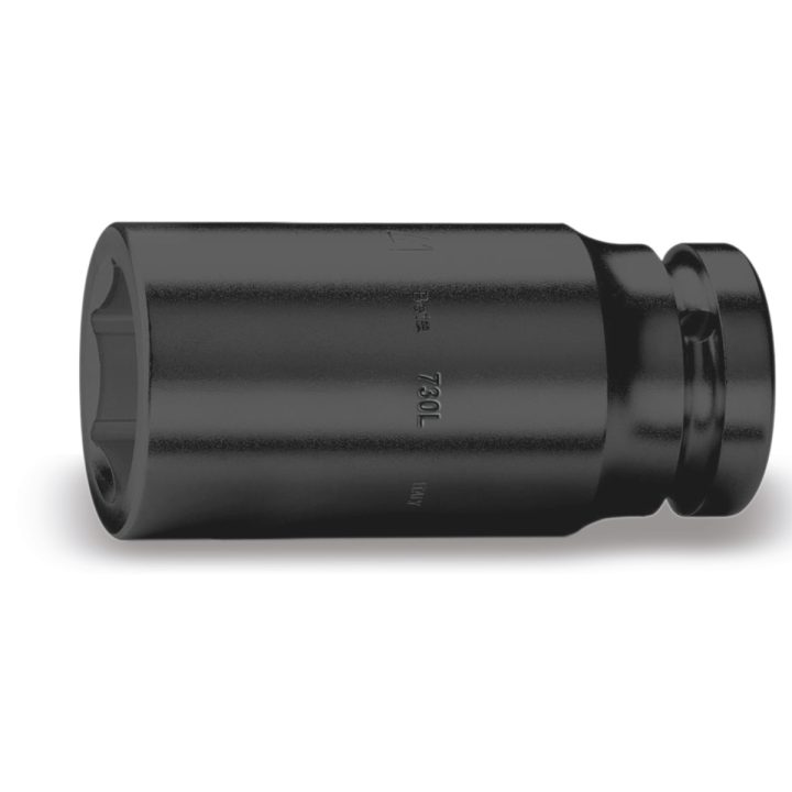 Beta 730L 95 Chiavi a bussola Macchina con attacco quadro femmina 1.1/2" bocca esagonale, serie lunga fosfatate 007300395