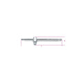 Beta 900/42 Quadro maschio 1/4" con spina scorrevole cromato 009000854