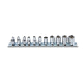 Beta 900AS/SB11 Serie di chiavi a bussola a mano con attacco quadro femmina 1/4" bocca esagonale, cromate 009000389