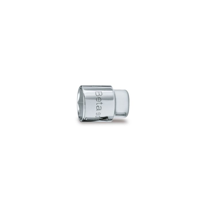 Beta 900K 8 Chiavi a bussola con attacco quadro femmina 1/4" bocca esagonale, cromate 009009080