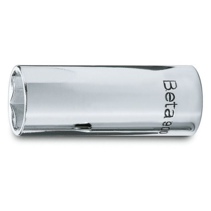 Beta 900L 9 Chiavi a bussola a mano con attacco quadro femmina 1/4", tipo lungo bocca esagonale, cromate 009000188