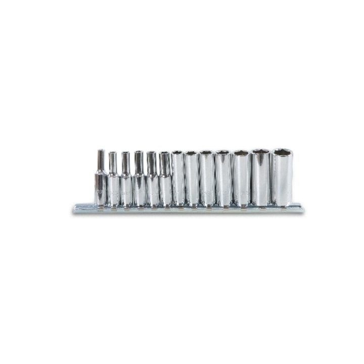 Di chiavi a bussola a mano lunghe attacco quadro femmina 1/4" bocca esagonale, cromate Beta 900L/SB13