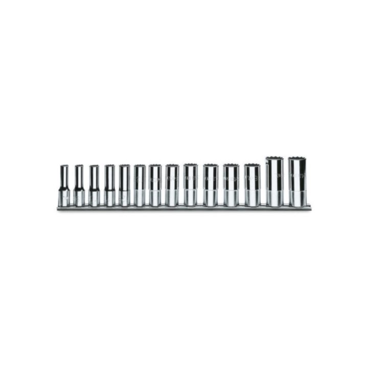 Set di chiavi a bussola a mano lunghe bocca esagonale (art. 910AL) su supporto Beta 910AL/SB14