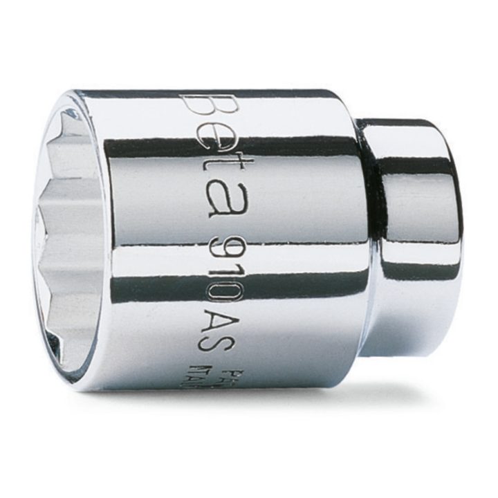 Beta 910AS 3/4 Chiavi a bussola a mano con attacco quadro femmina 3/8" bocca poligonale, cromate 009100211