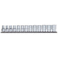 Beta 910AS/SB13 Serie di 13 chiavi a bussola a mano bocca poligonale (art. 910AS) su supporto 009100215