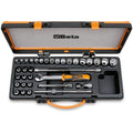 Beta 910B/C29 Assortimento di 17 chiavi a bussola a mano 12 a giravite e 5 accessori in cassetta di lamiera 009100945