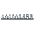Beta 910FTX/SB9 Serie di 9 chiavi a bussola a mano per viti con testa a profilo Torx® (art. 910FTX) su supporto 009100430