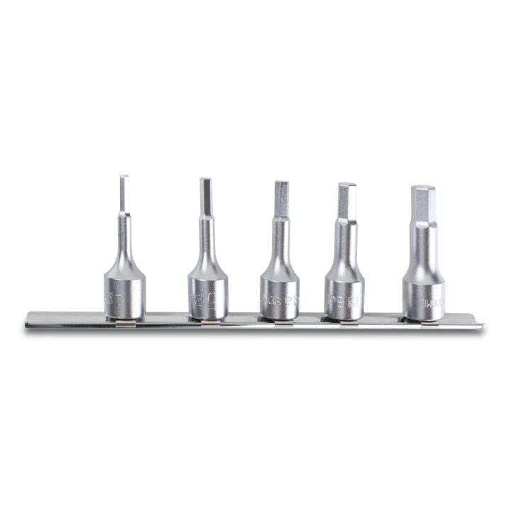 Set di chiavi a bussola maschio esagonale (art. 910ME) su supporto Beta 910ME/SB5