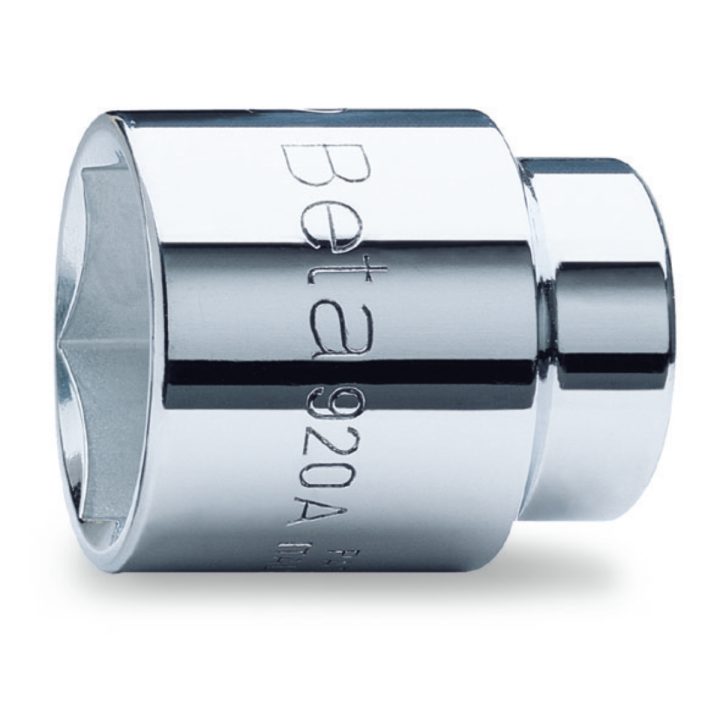 Beta 920A 9 Chiavi a bussola a mano con attacco quadro femmina 1/2" bocca esagonale, cromate 009200009