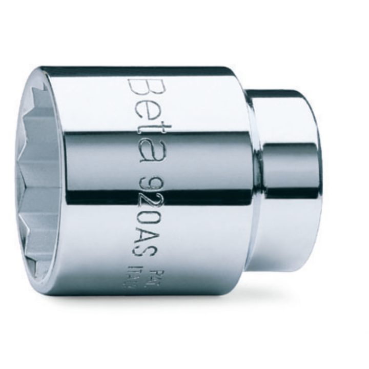 Beta 920AS 1/2 Chiavi a bussola a mano con attacco quadro femmina 1/2", bocca poligonale, cromate 009200203