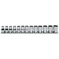 Beta 920B/SB13 Serie di 13 chiavi a bussola a mano bocca poligonale (art. 920B) su supporto 009200140