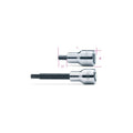 Beta 920PE 8 Chiavi a bussola a mano maschio esagonale con attacco quadro femmina 1/2" cromate - inserti bruniti 009200423